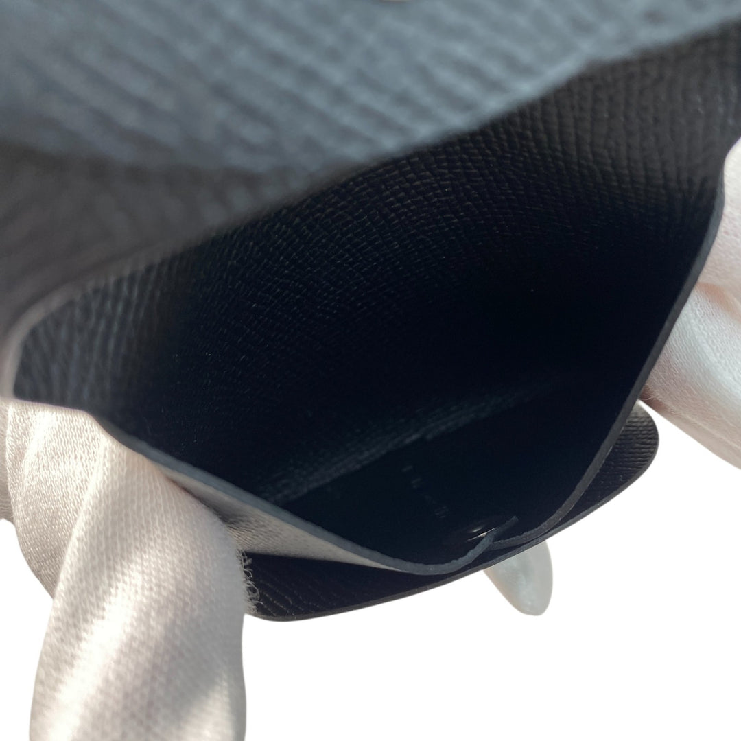 新品 エルメス HERMES レディース バスティア 黒 エプソン コインケース B刻印