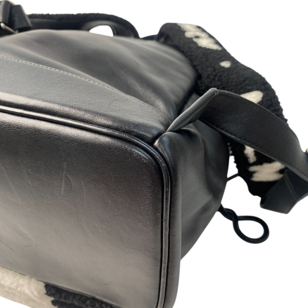 エムシーエム MCM レディース ロゴ バックパック ムートン レザー リュック