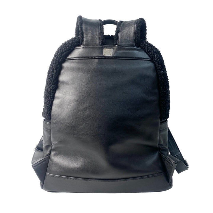 エムシーエム MCM レディース ロゴ バックパック ムートン レザー リュック