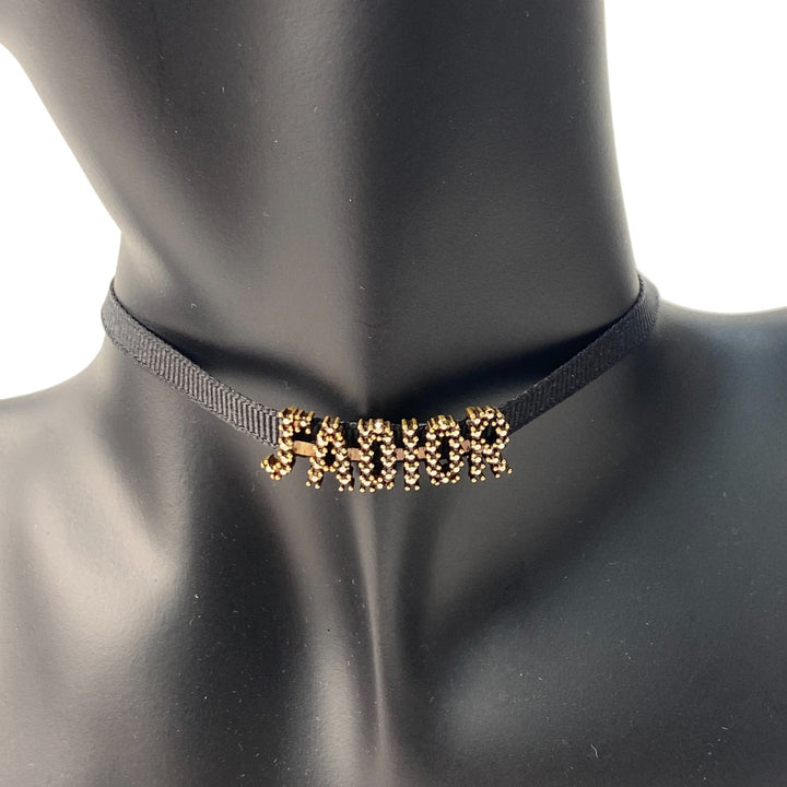 未使用 ディオール Dior レディース J'ADIOR チョーカー アンティーク ゴールド