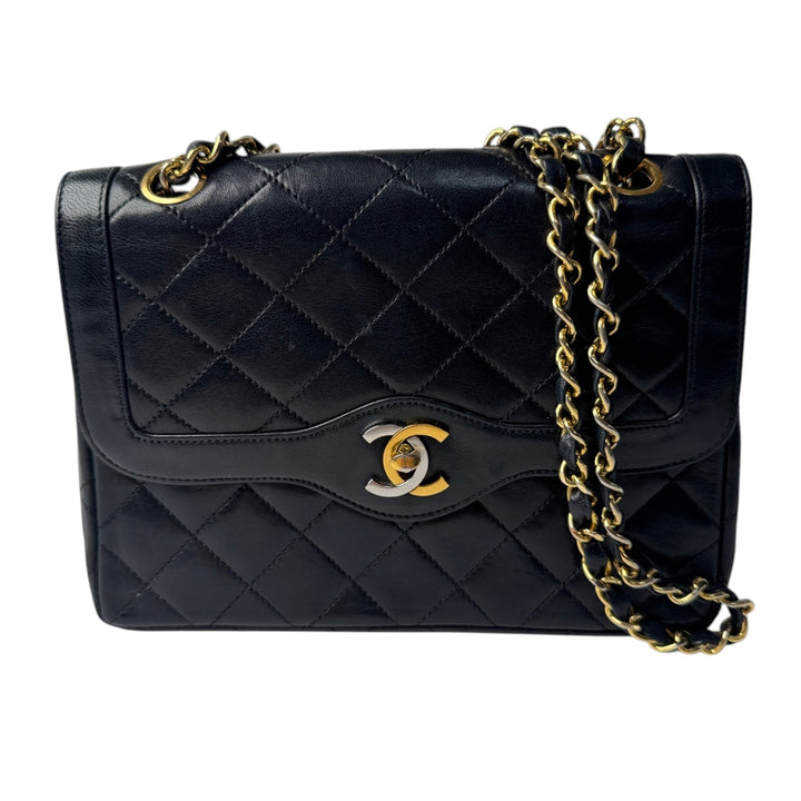 シャネル CHANEL マトラッセ パリ限定 コンビカラー ミニ チェーンショルダー 0番台 レディース