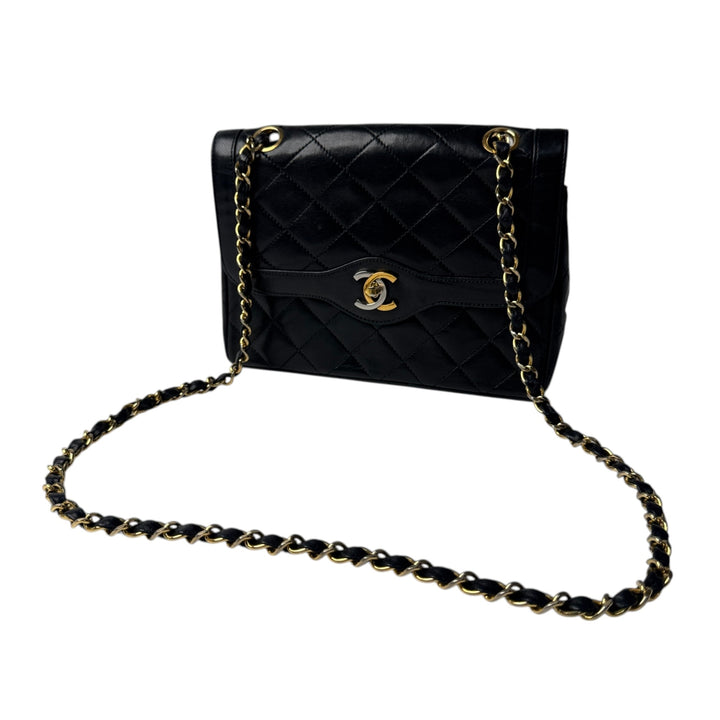 シャネル CHANEL マトラッセ パリ限定 コンビカラー ミニ チェーンショルダー 0番台 レディース