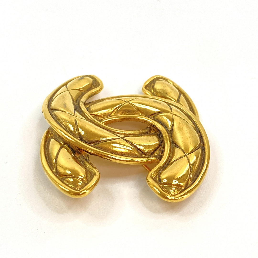 シャネル CHANEL レディース ブローチ マトラッセ ココマーク ゴールド ビンテージ