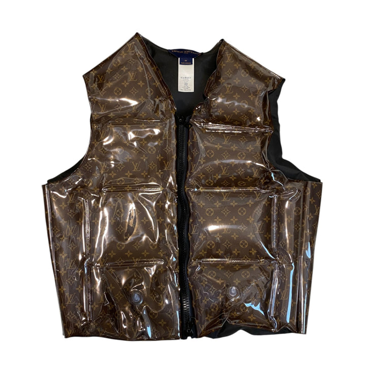 美品 ルイ ヴィトン LOUIS VUITTON メンズ モノグラム インフレータブル ビニール 50 スイムウェア ジャケット