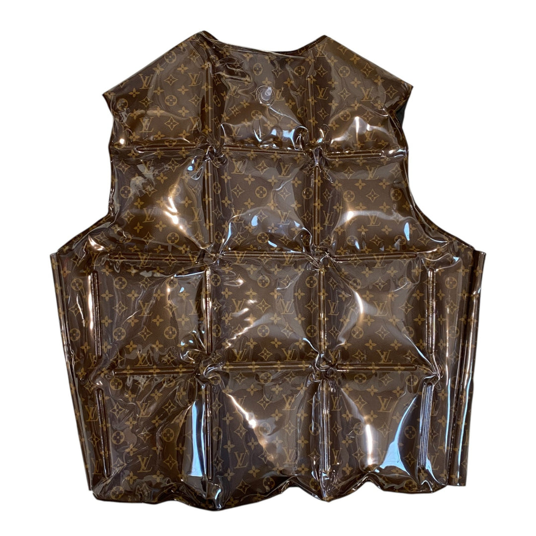 美品 ルイ ヴィトン LOUIS VUITTON メンズ モノグラム インフレータブル ビニール 50 スイムウェア ジャケット
