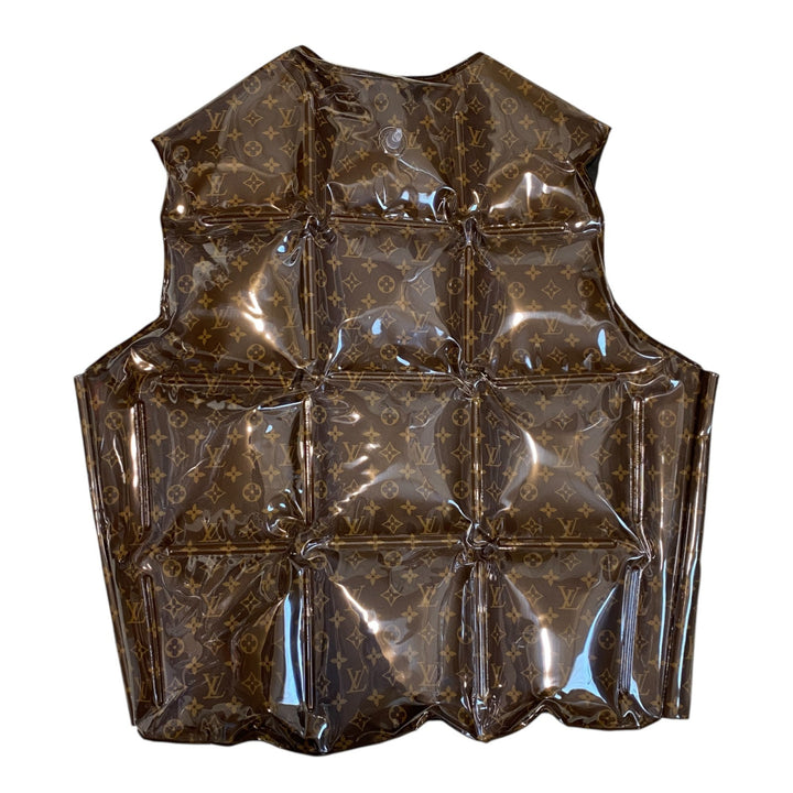 美品 ルイ ヴィトン LOUIS VUITTON メンズ モノグラム インフレータブル ビニール 50 スイムウェア ジャケット