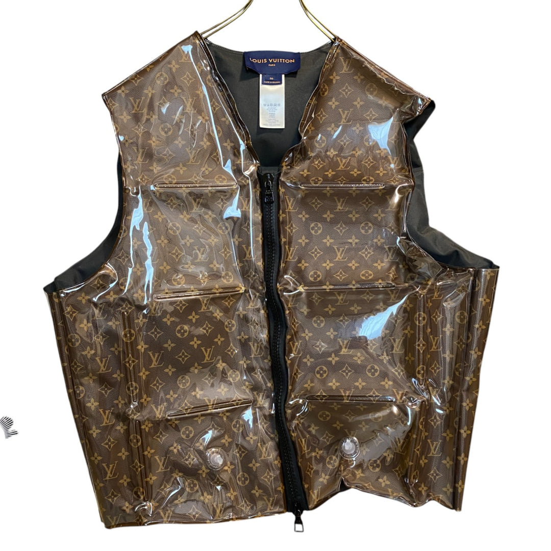 美品 ルイ ヴィトン LOUIS VUITTON メンズ モノグラム インフレータブル ビニール 50 スイムウェア ジャケット