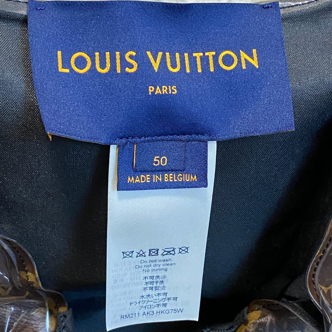 美品 ルイ ヴィトン LOUIS VUITTON メンズ モノグラム インフレータブル ビニール 50 スイムウェア ジャケット