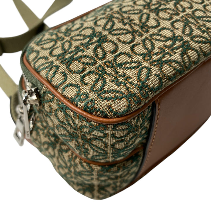 ロエベ LOEWE レディース アナグラム カメラバック ミニ グリーン ショルダーバッグ 272211 斜めがけ クロスボディ
