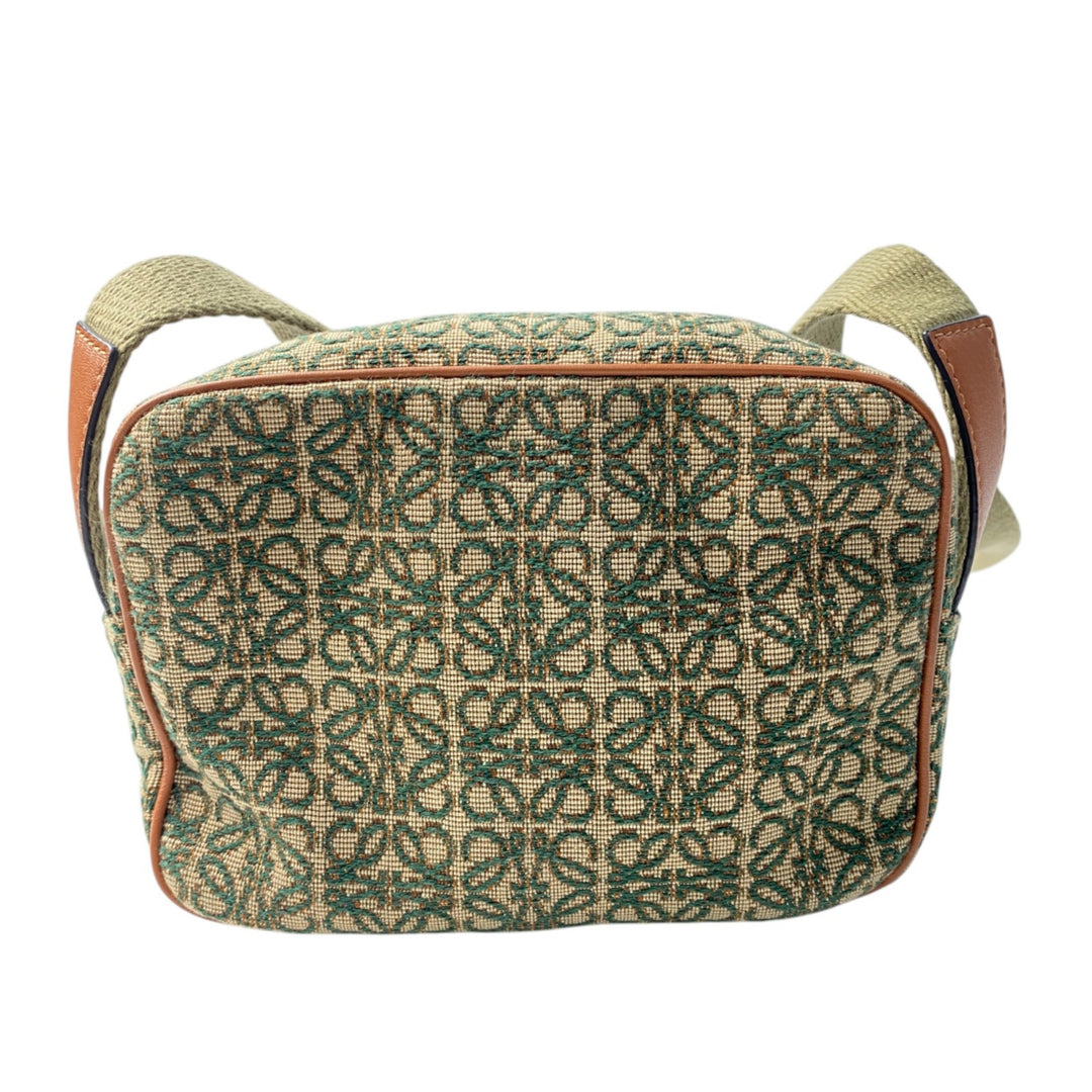ロエベ LOEWE レディース アナグラム カメラバック ミニ グリーン ショルダーバッグ 272211 斜めがけ クロスボディ