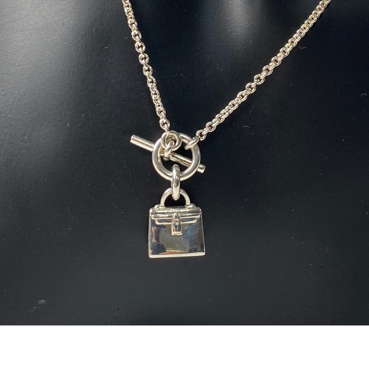 未使用 エルメス HERMES レディース バーキン アミュレット ネックレス SV925