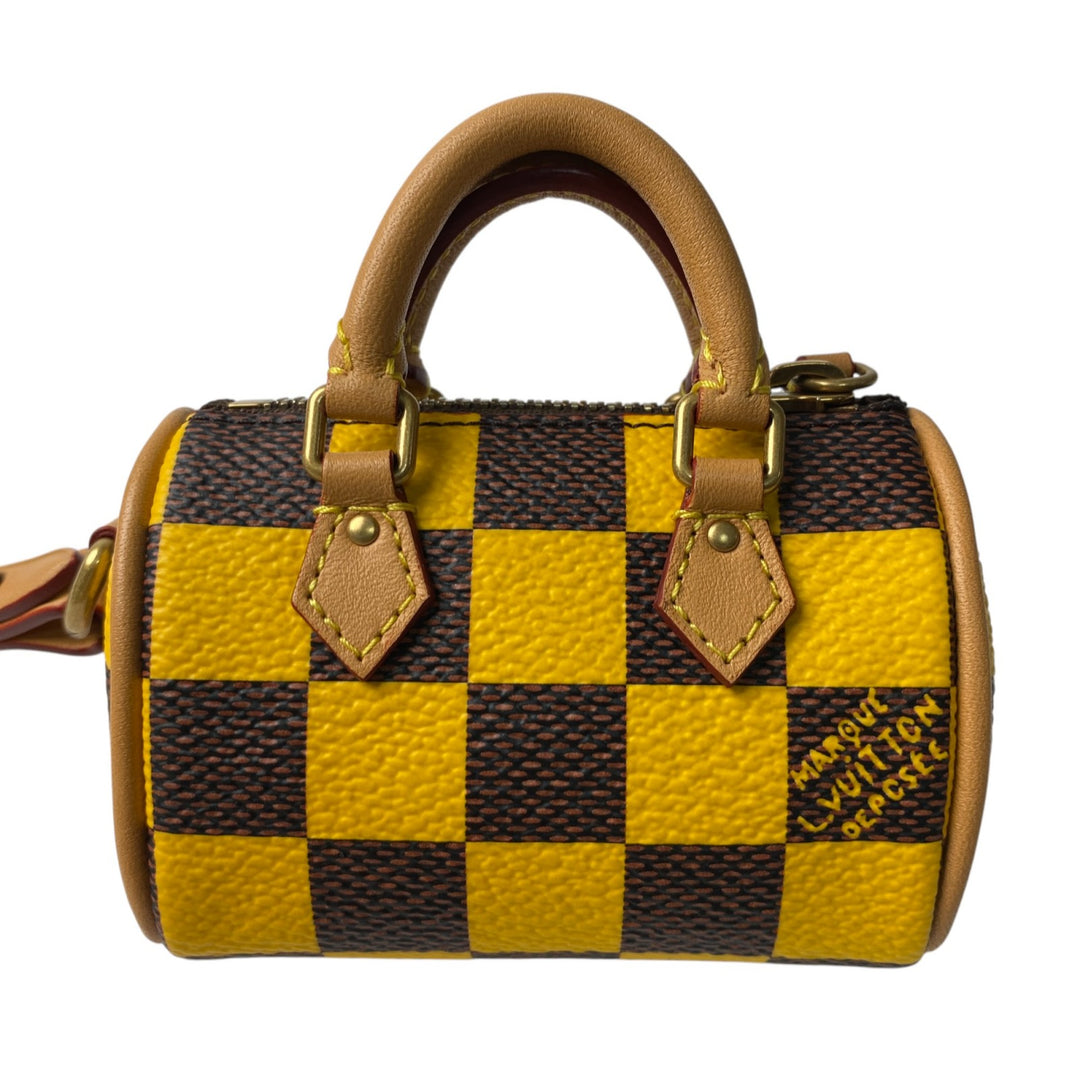 未使用 ルイ ヴィトン LOUIS VUITTON レディース M01694 ポーチ ミニ スピーディ イエロー NX4263