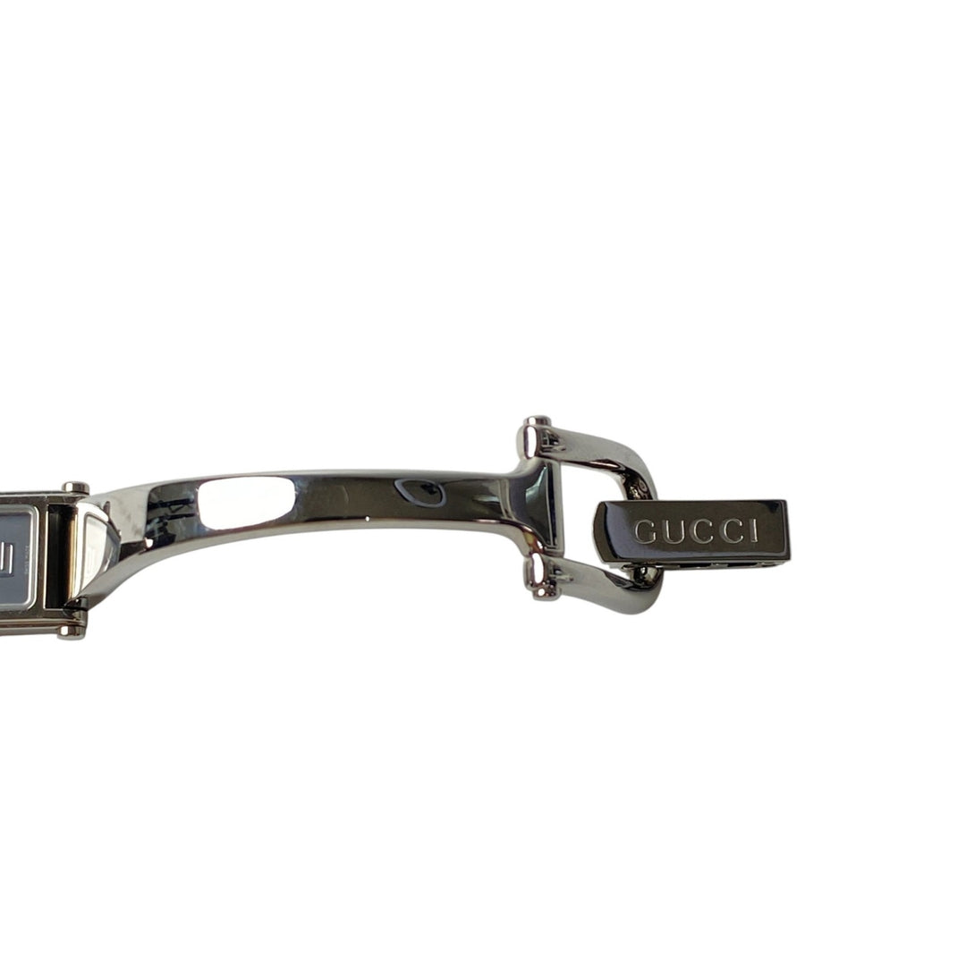 グッチ GUCCI レディース 1500L バングルウォッチ グレー文字盤 SS クォーツ