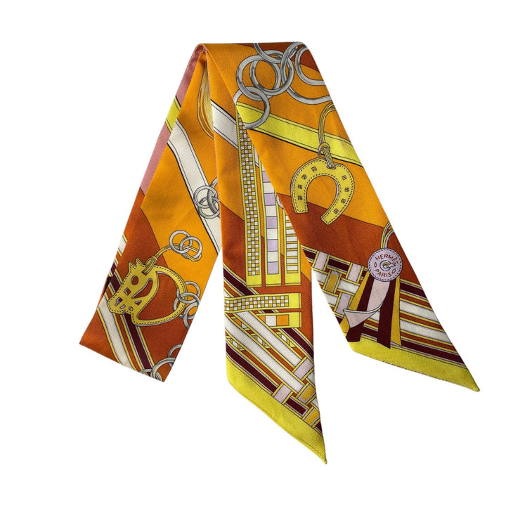 エルメス HERMES レディース ツイリー 馬靭 とチャーム スカーフ