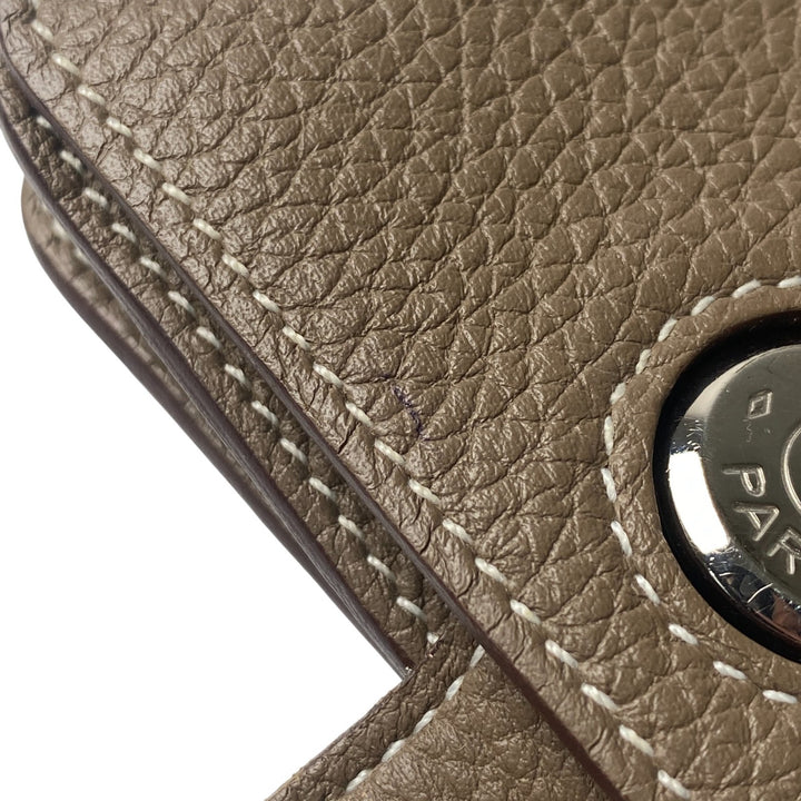 エルメス HERMES レディース ドゴン カードケース エトゥープ トリヨン Z刻印