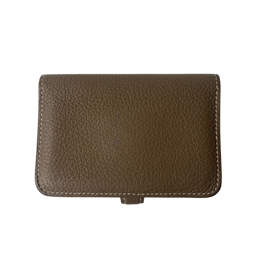 エルメス HERMES レディース ドゴン カードケース エトゥープ トリヨン Z刻印