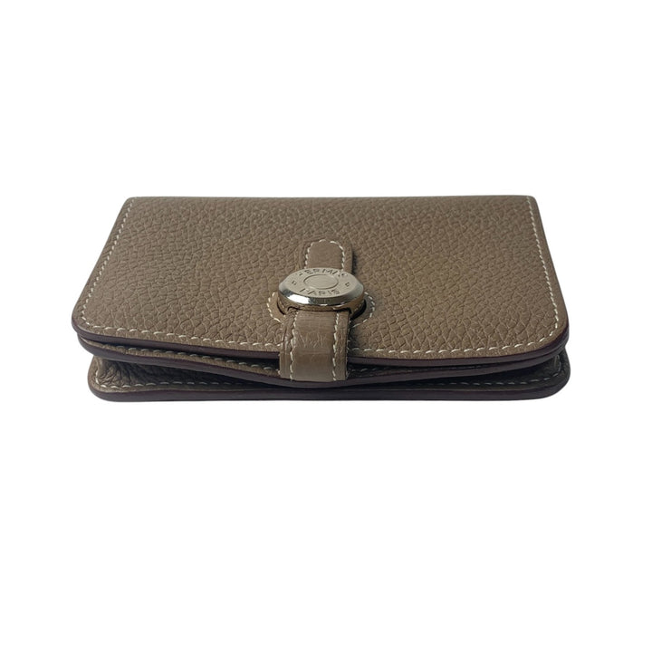 エルメス HERMES レディース ドゴン カードケース エトゥープ トリヨン Z刻印