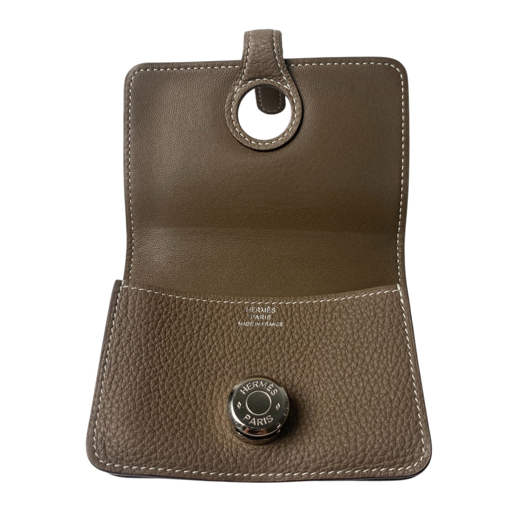 エルメス HERMES レディース ドゴン カードケース エトゥープ トリヨン Z刻印