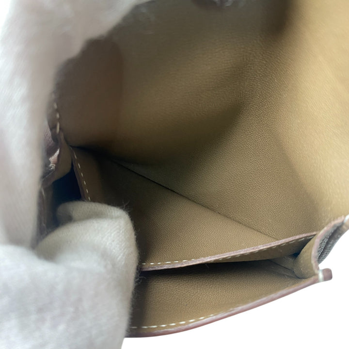 エルメス HERMES レディース ドゴン カードケース エトゥープ トリヨン Z刻印