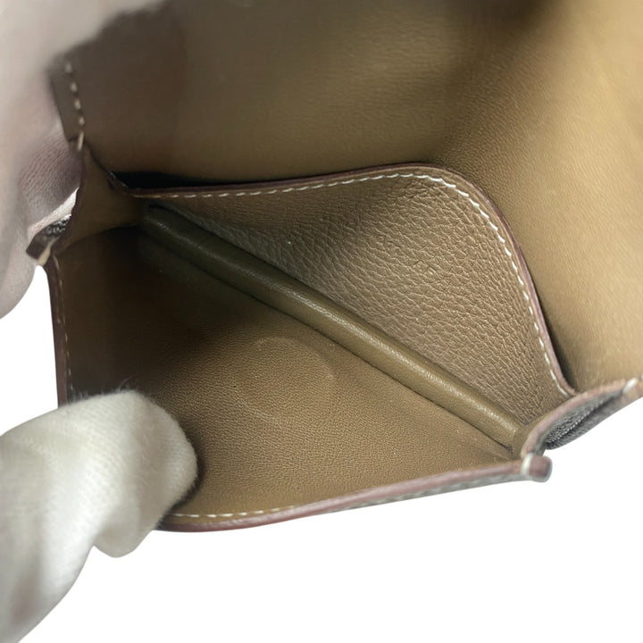 エルメス HERMES レディース ドゴン カードケース エトゥープ トリヨン Z刻印