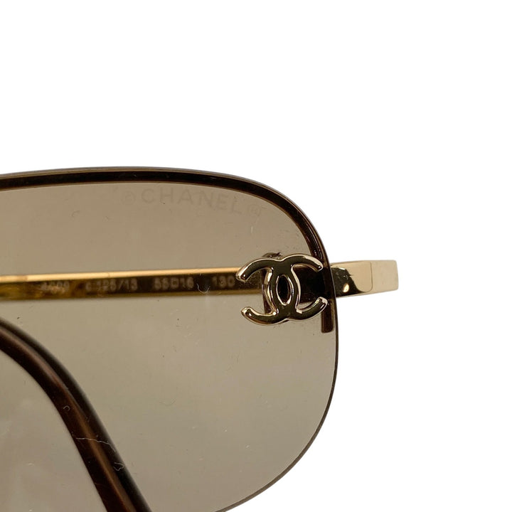 シャネル CHANEL レディース リムレス サングラス アイウェア 4099 c.125 ココマーク 度なし