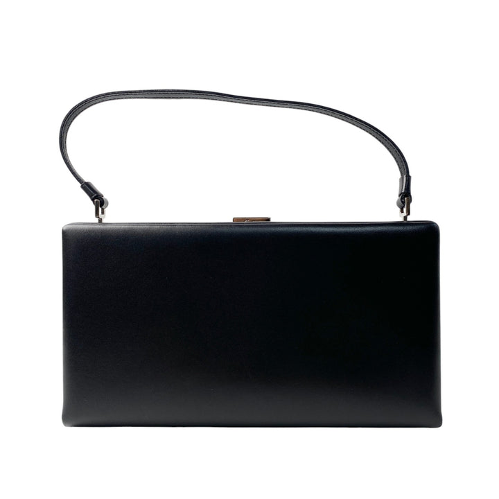 美品 カルティエ Cartier レディース ミニ ハンドバッグ ボックスカーフ 冠婚葬祭