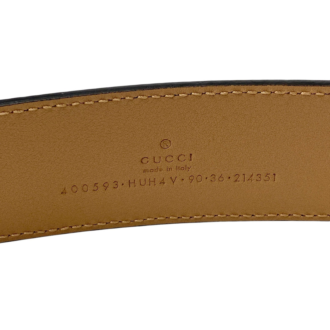 未使用 グッチ GUCCI レディース GGマーク ダブルG ワイド ベルト