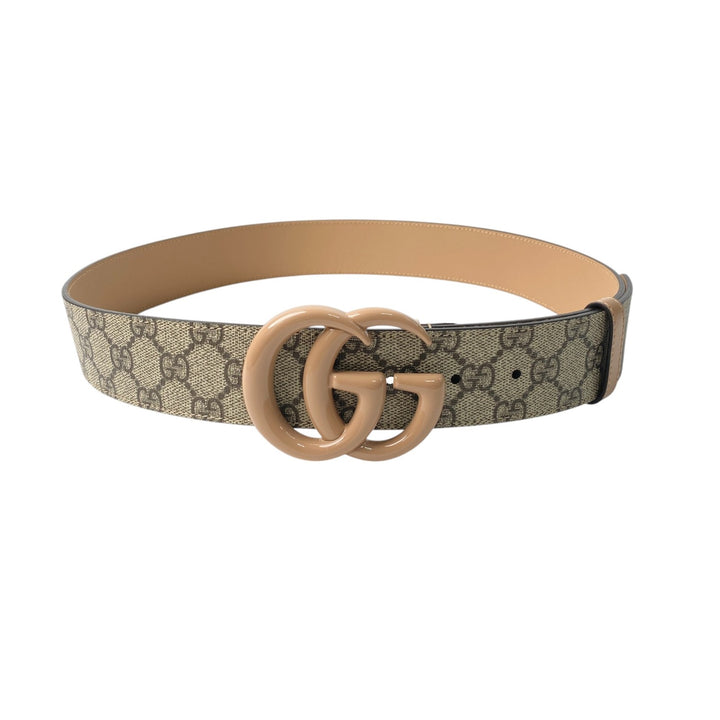 未使用 グッチ GUCCI レディース GGマーク ダブルG ワイド ベルト