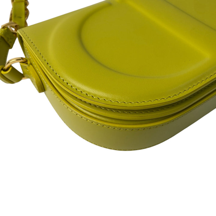 未使用 DIOR デイオール レディース CDシグネチャー ライム カーフスキン チェーンショルダーバッグ M9280UZWS 05-RU-0243 斜めがけ クロスボディ