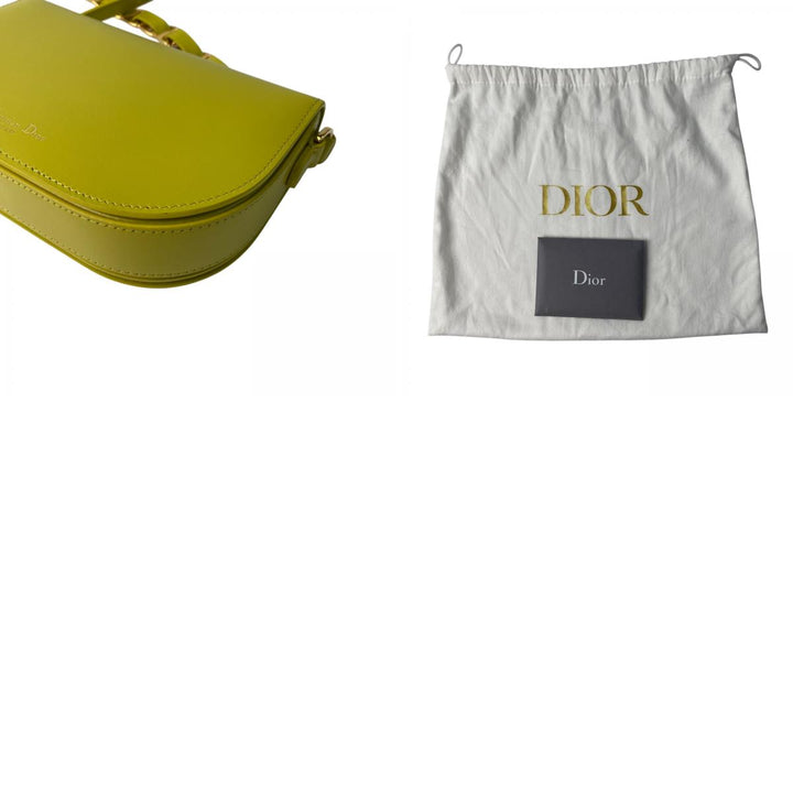 未使用 DIOR デイオール レディース CDシグネチャー ライム カーフスキン チェーンショルダーバッグ M9280UZWS 05-RU-0243 斜めがけ クロスボディ