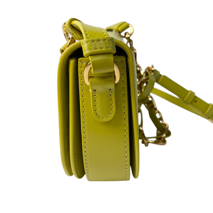 未使用 DIOR デイオール レディース CDシグネチャー ライム カーフスキン チェーンショルダーバッグ M9280UZWS 05-RU-0243 斜めがけ クロスボディ