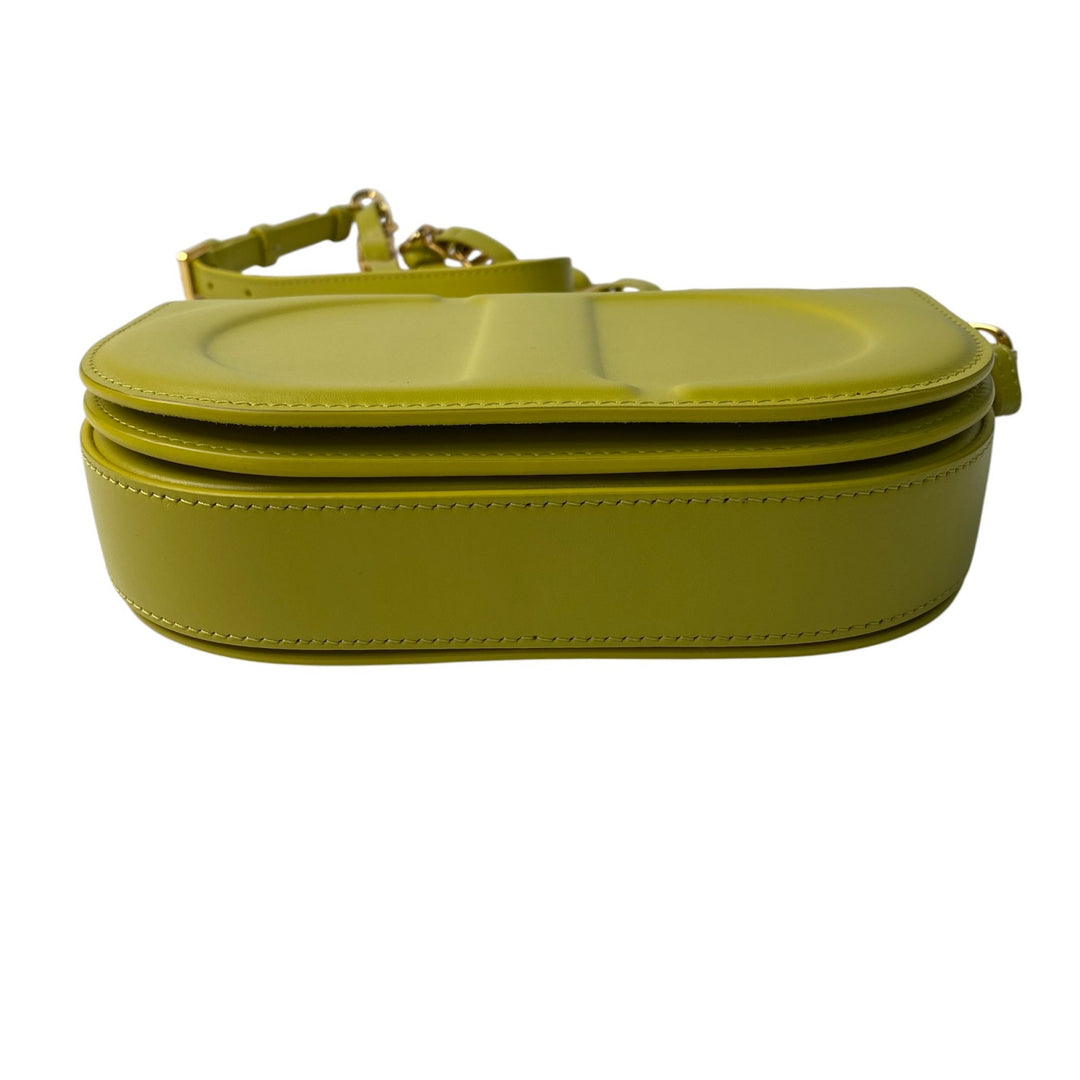 未使用 DIOR デイオール レディース CDシグネチャー ライム カーフスキン チェーンショルダーバッグ M9280UZWS 05-RU-0243 斜めがけ クロスボディ