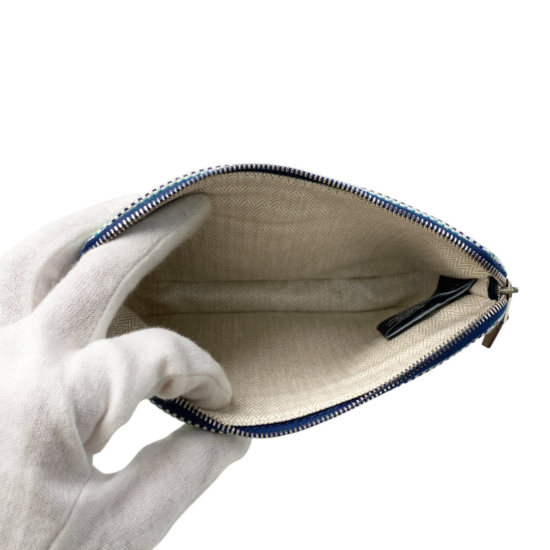 未使用 エルメス HERMES レディース エシャペ マリン ポーチ