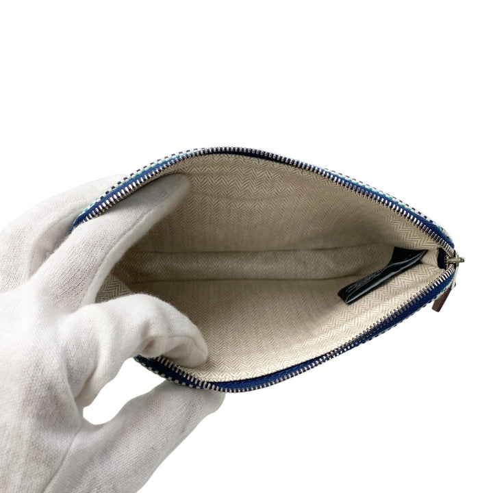 未使用 エルメス HERMES レディース エシャペ マリン ポーチ