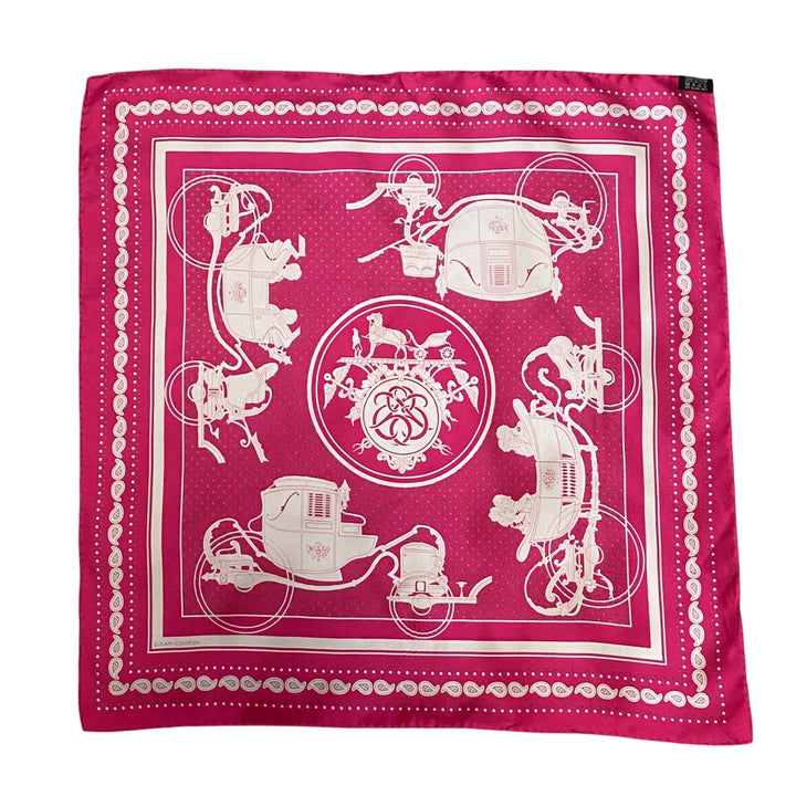 エルメス HERMES レディース カレ55 Ex-Libris エクスリブリス