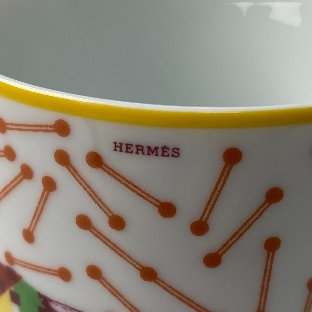 新品 エルメス HERMES マグカップ イポモビル No2 陶器 P048131P