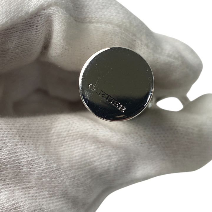 美品 カルティエ Cartier レディース アルファベット キーホルダー ピルケース SS