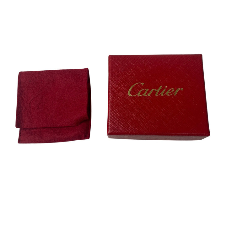 美品 カルティエ Cartier レディース アルファベット キーホルダー ピルケース SS