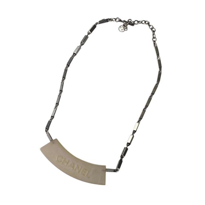 シャネル CHANEL レディース プレート型 ネックレス メッキ 00C