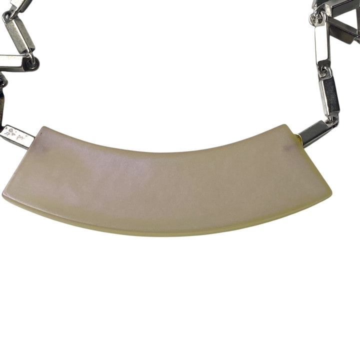 シャネル CHANEL レディース プレート型 ネックレス メッキ 00C