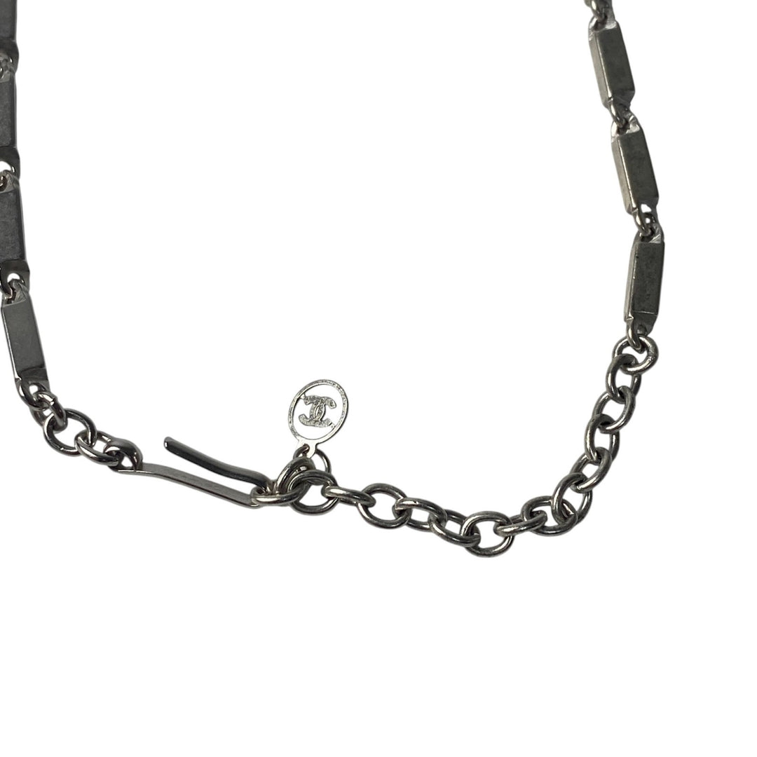 シャネル CHANEL レディース プレート型 ネックレス メッキ 00C
