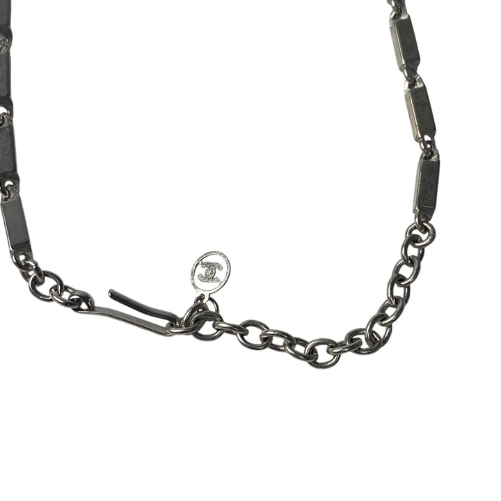 シャネル CHANEL レディース プレート型 ネックレス メッキ 00C