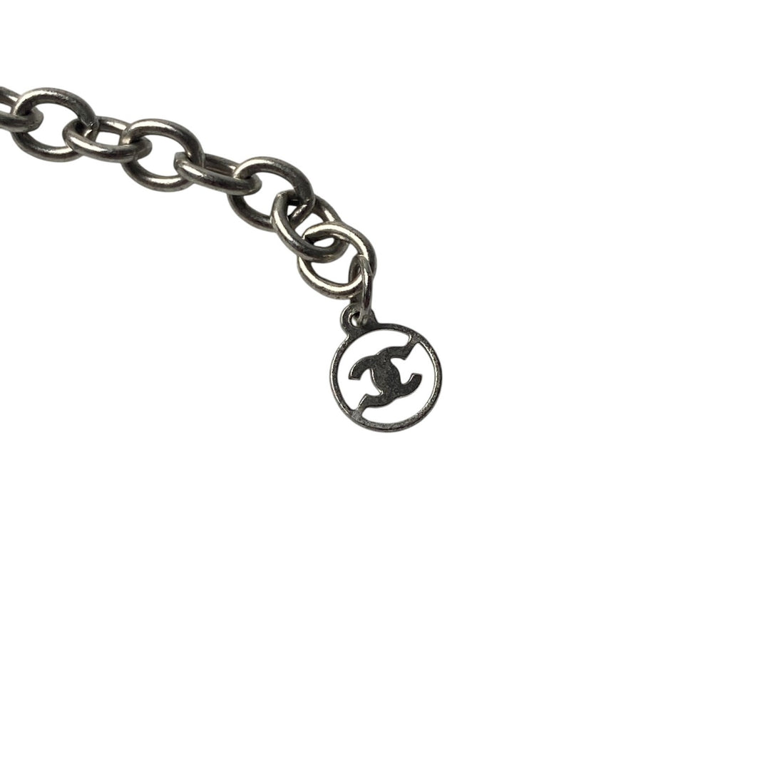 シャネル CHANEL レディース プレート型 ネックレス メッキ 00C