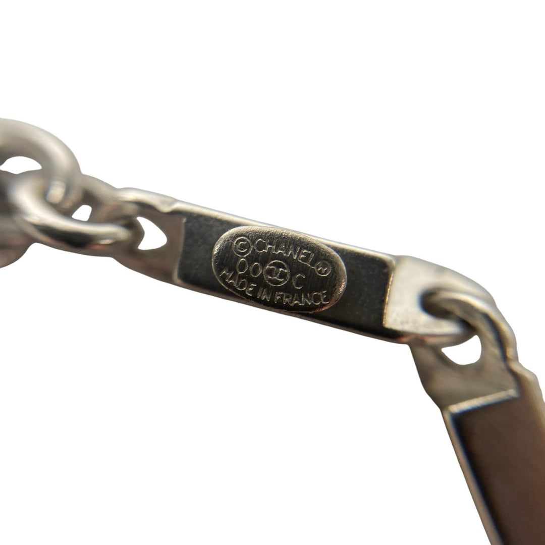 シャネル CHANEL レディース プレート型 ネックレス メッキ 00C