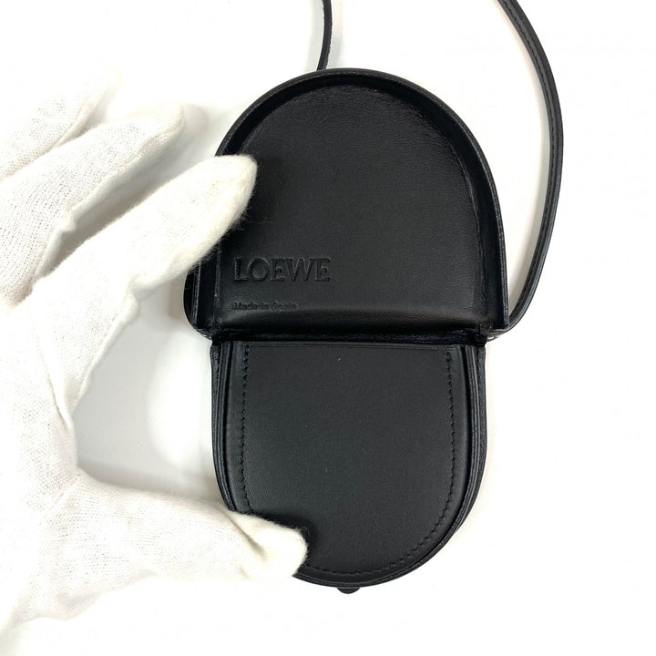 【中古】美品 ロエベ LOEWE レディース ミニ ポシェット ショルダー アナグラム