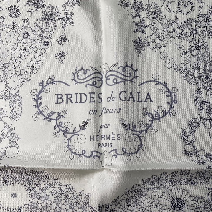 未使用 エルメス HERMES レディース カレ90 ブリッド・ドゥ・ガラ・アン・フルール