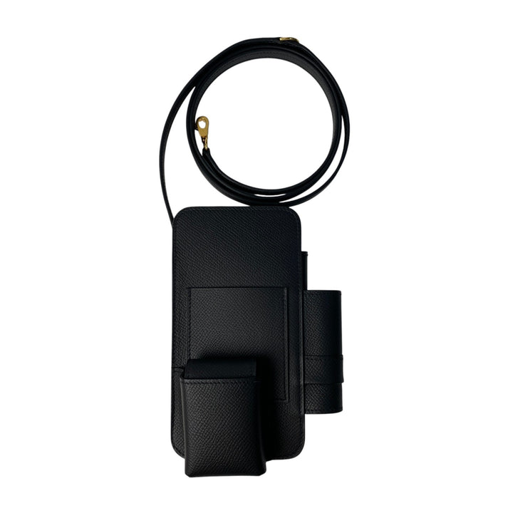 新品 エルメス HERMES レディース ウェイ スマートフォンケース リップケース付 エプソン GD金具 W刻印 斜めがけ クロスボディ