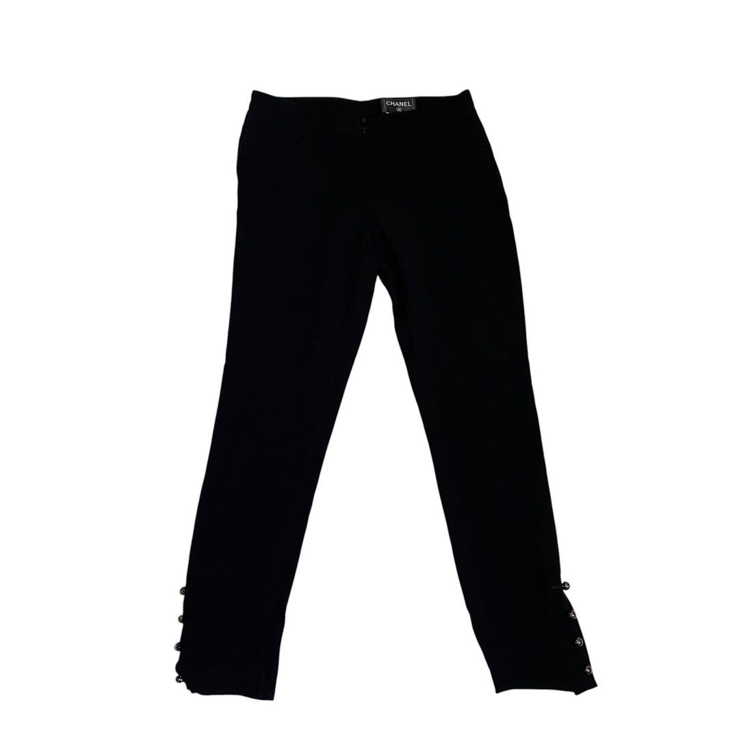 シャネル CHANEL レディース ココマークアンクルボタン シルクパンツ P50768V37527