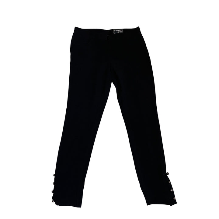 シャネル CHANEL レディース ココマークアンクルボタン シルクパンツ P50768V37527