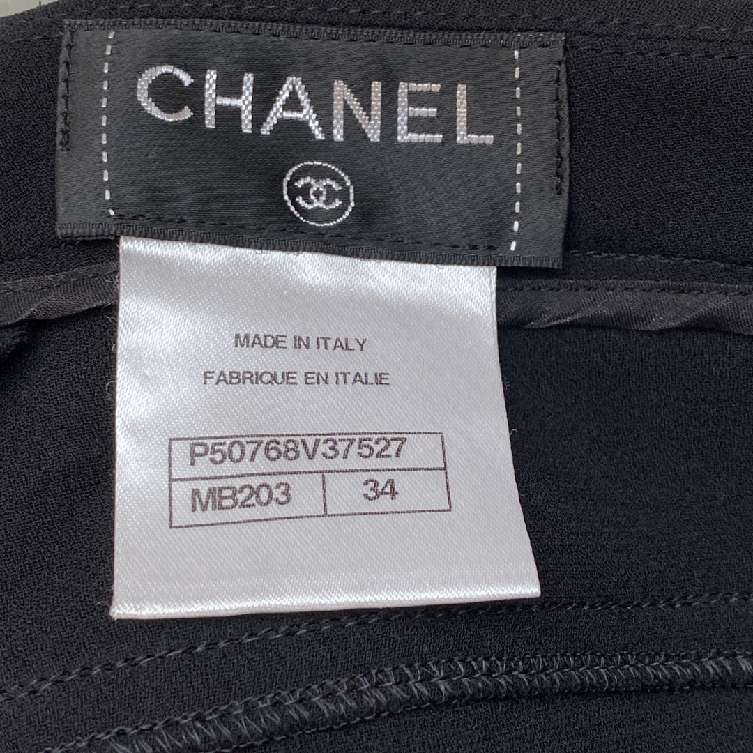 シャネル CHANEL レディース ココマークアンクルボタン シルクパンツ P50768V37527